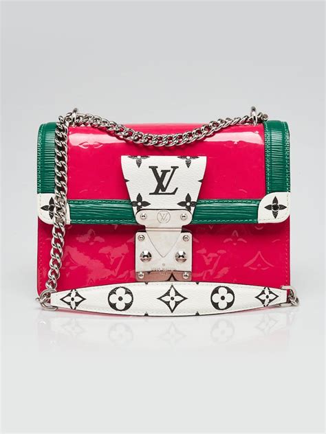 Pink Vernis and Monogram Canvas LV Wynwood Bag